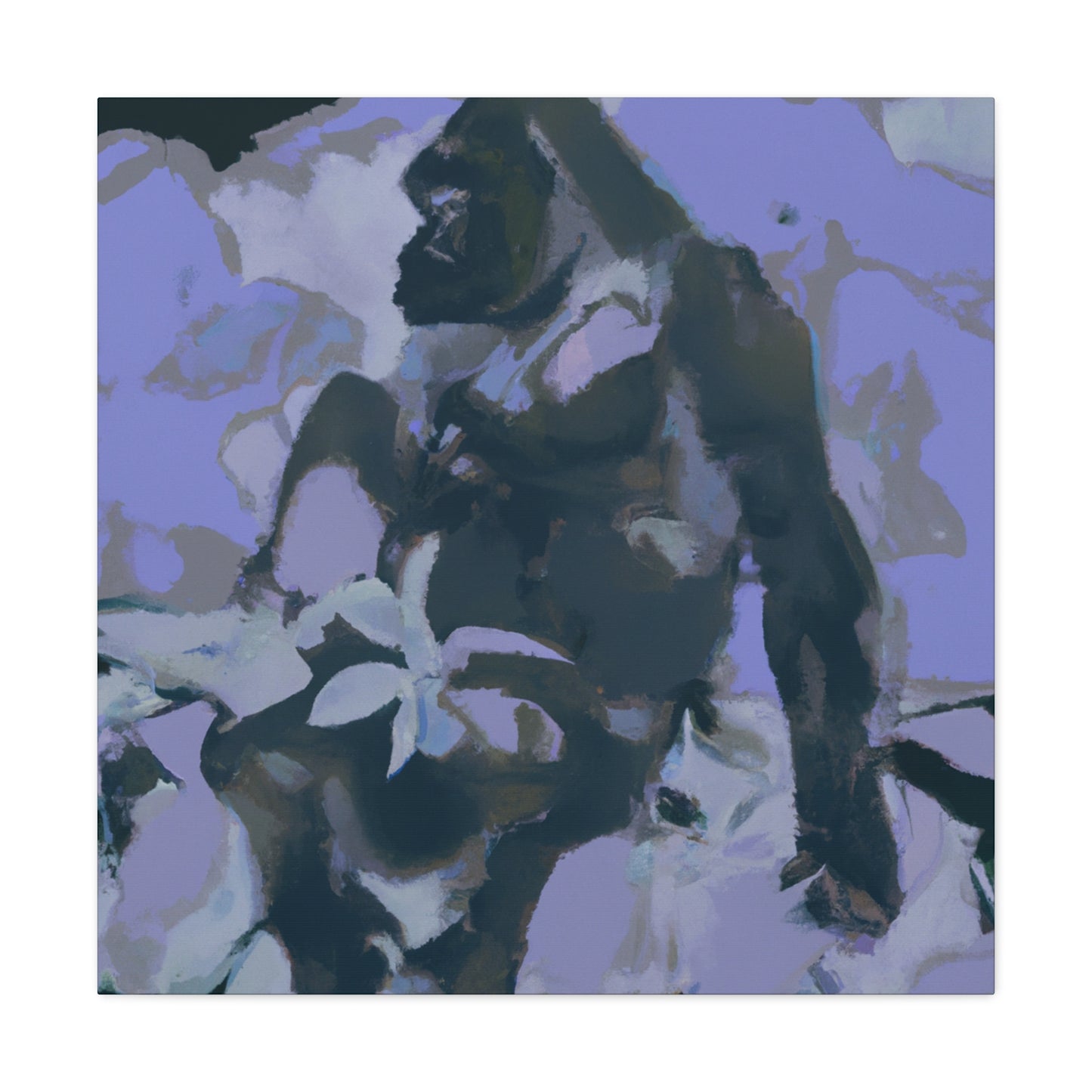 Gorilla Majesty Illuminated - Canvas