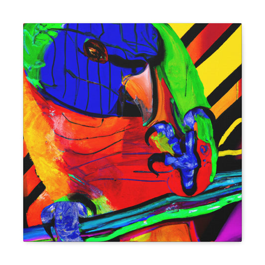 "Rainbow Lorikeet Flourish" - Canvas