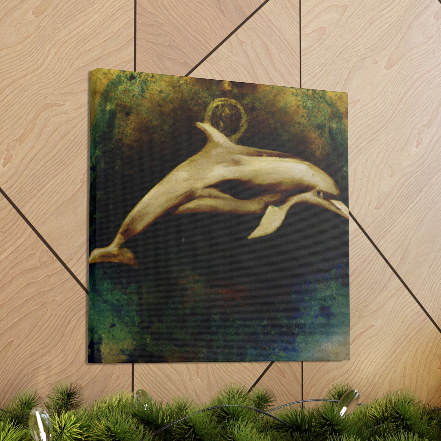 Dolphins at Playtime - Canvas