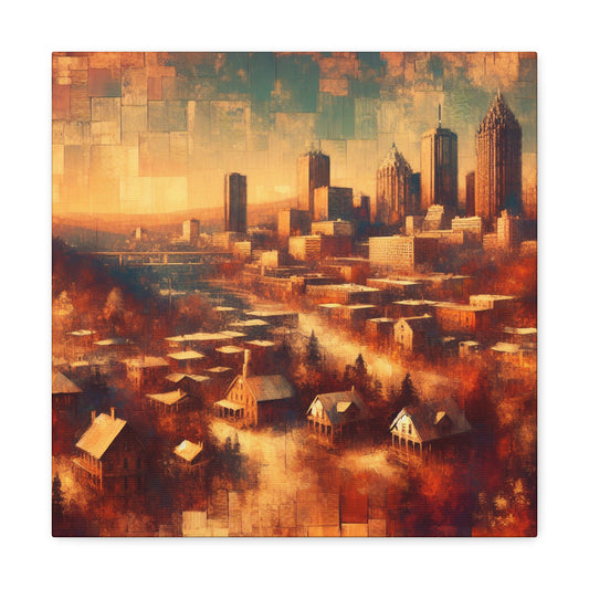 "Urban Symphony Unveiled" - Canvas