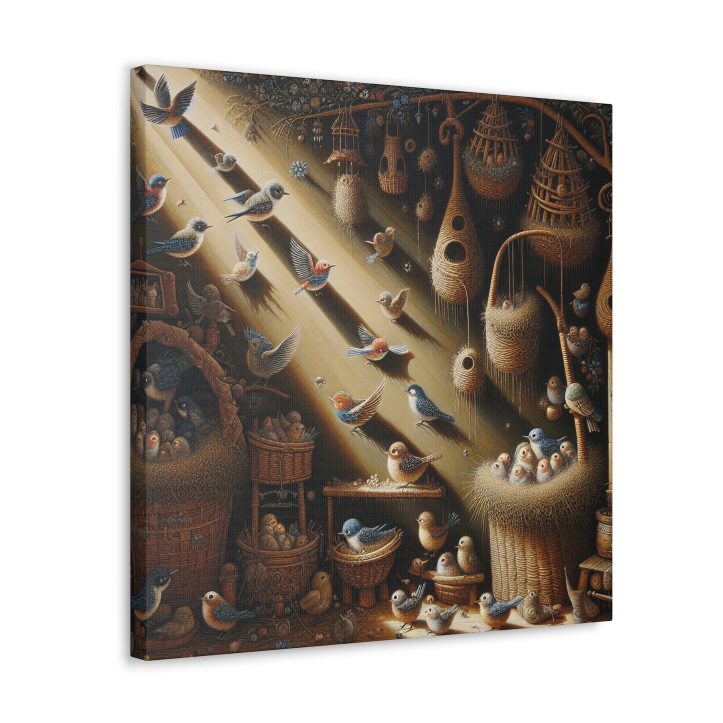 Charming Avian Abodes - Canvas