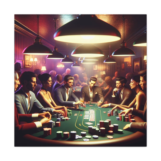 "Table of High Stakes" - Canvas