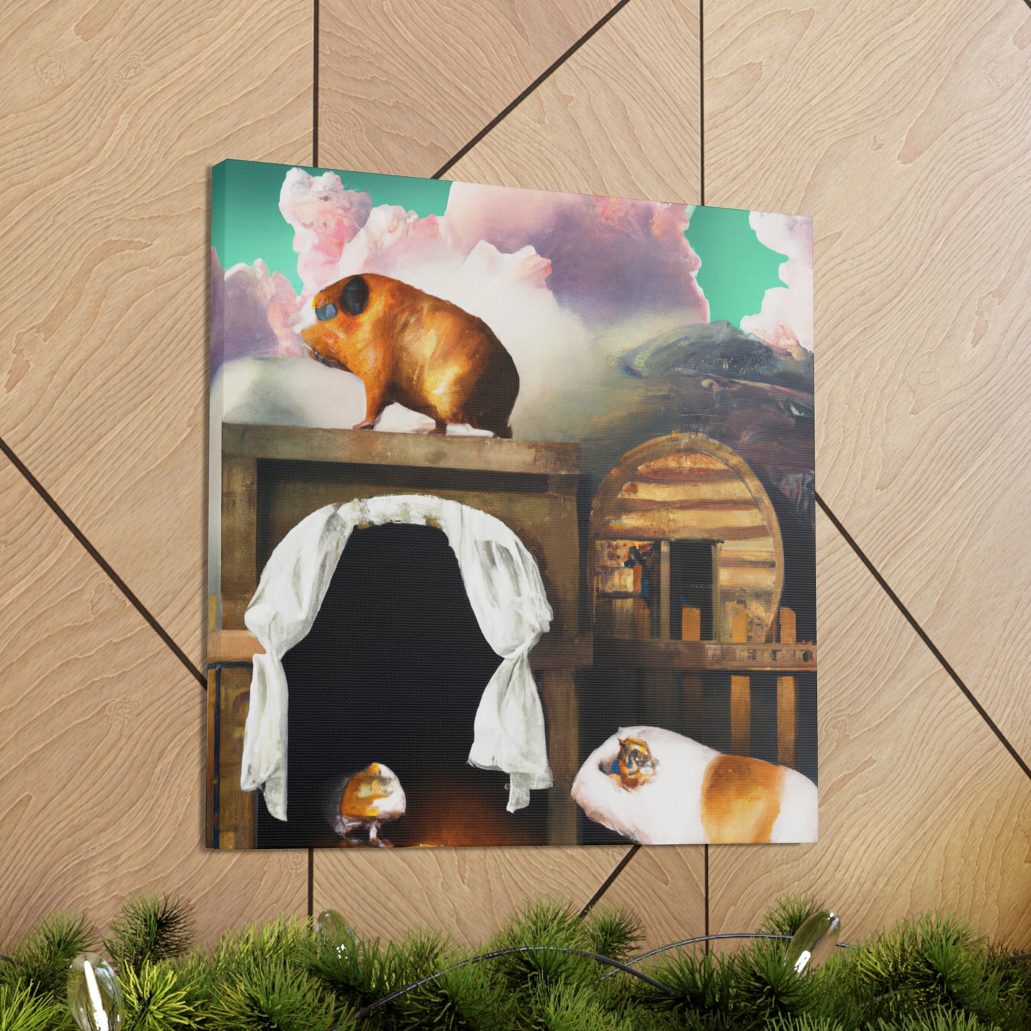 "Guinea Pig Dreamscape" - Canvas