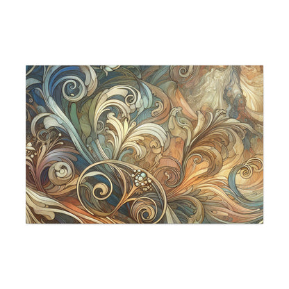 Gilded Whispers of Elegance - Canvas