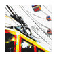 City Cable Car Scene - Canvas