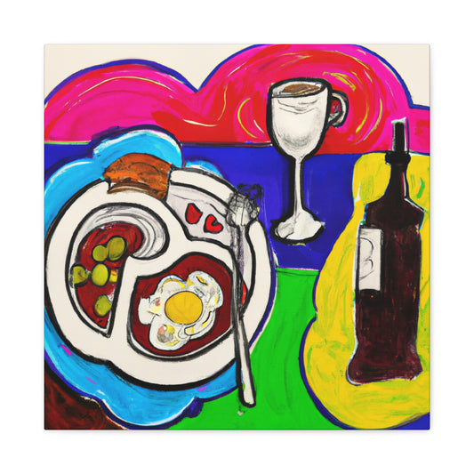 Dinner Table Delight - Canvas