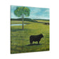 "Black Angus in Surreality" - Canvas