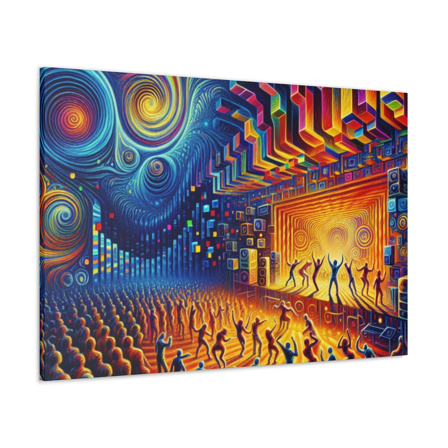 "Enigmatic Midnight Exuberance" - Canvas