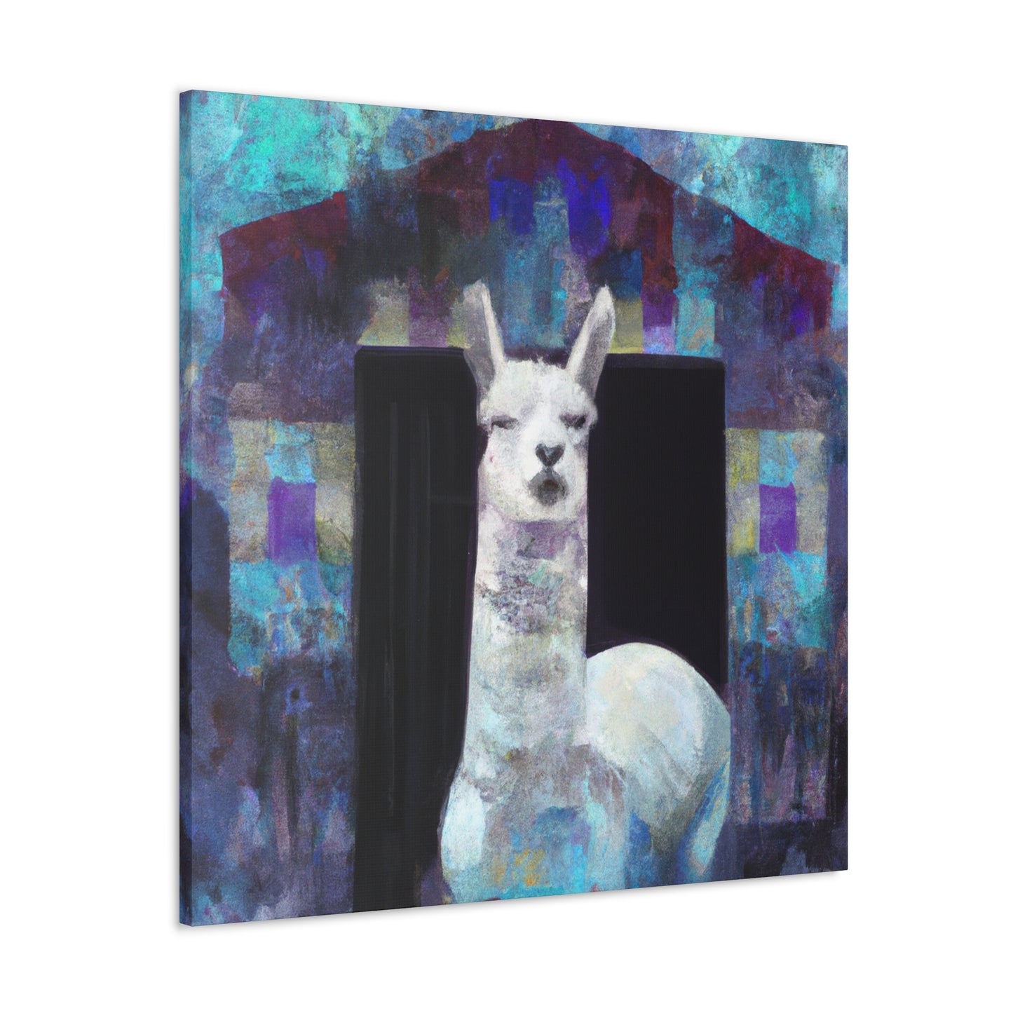 "Alpaca in Art Deco" - Canvas