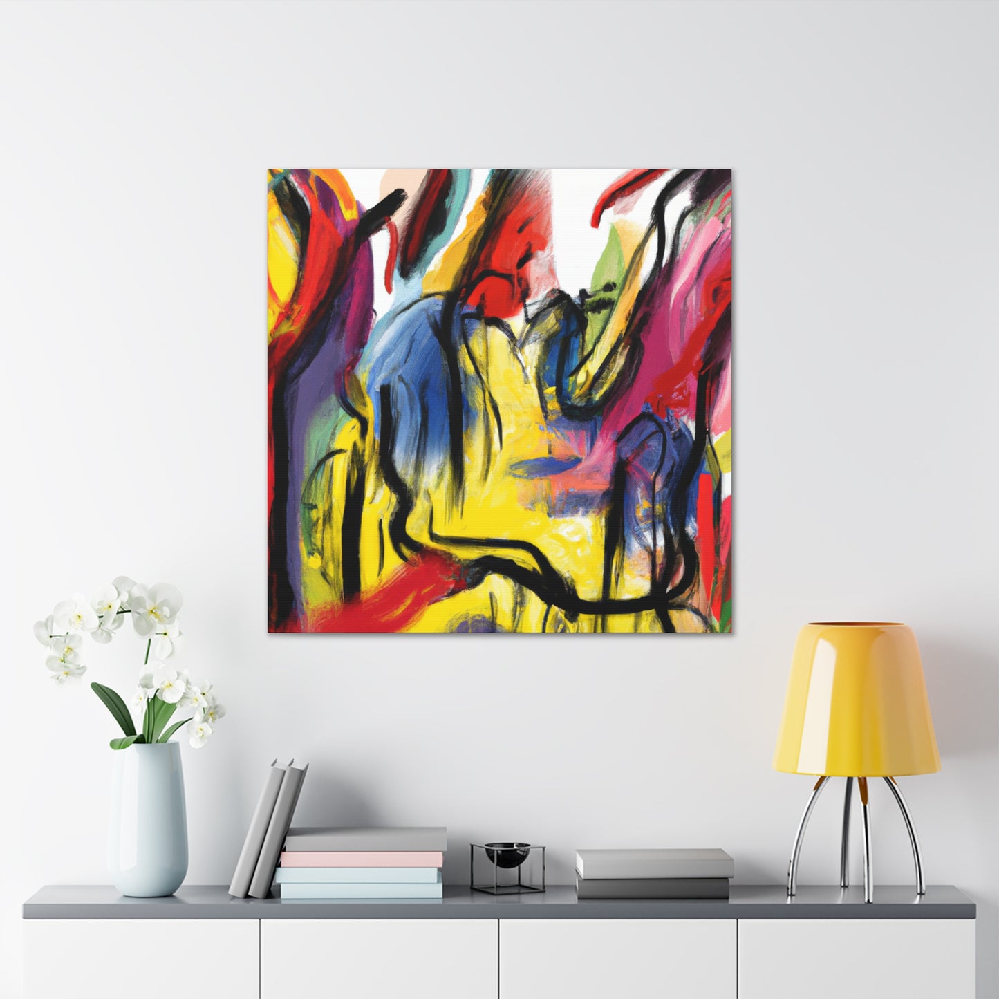 "Lion In Abstraction" - Canvas