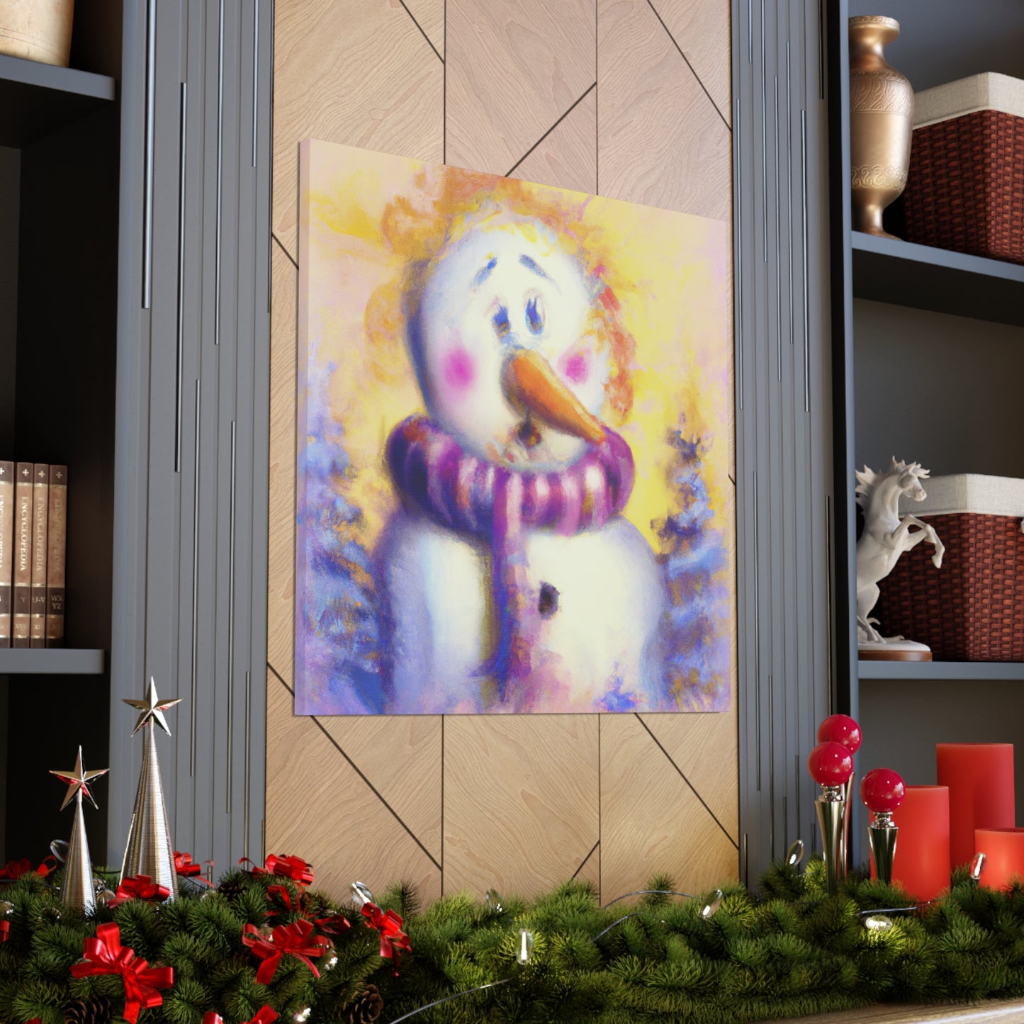 "Snowman in Surreality" - Canvas