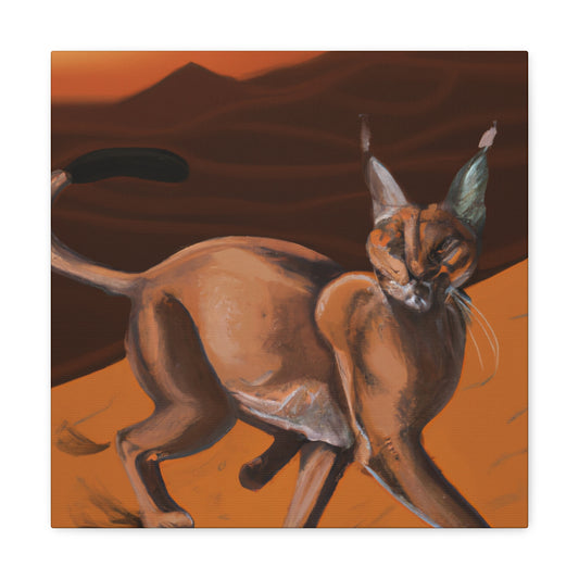 "Caracal of Renaissance Beauty" - Canvas