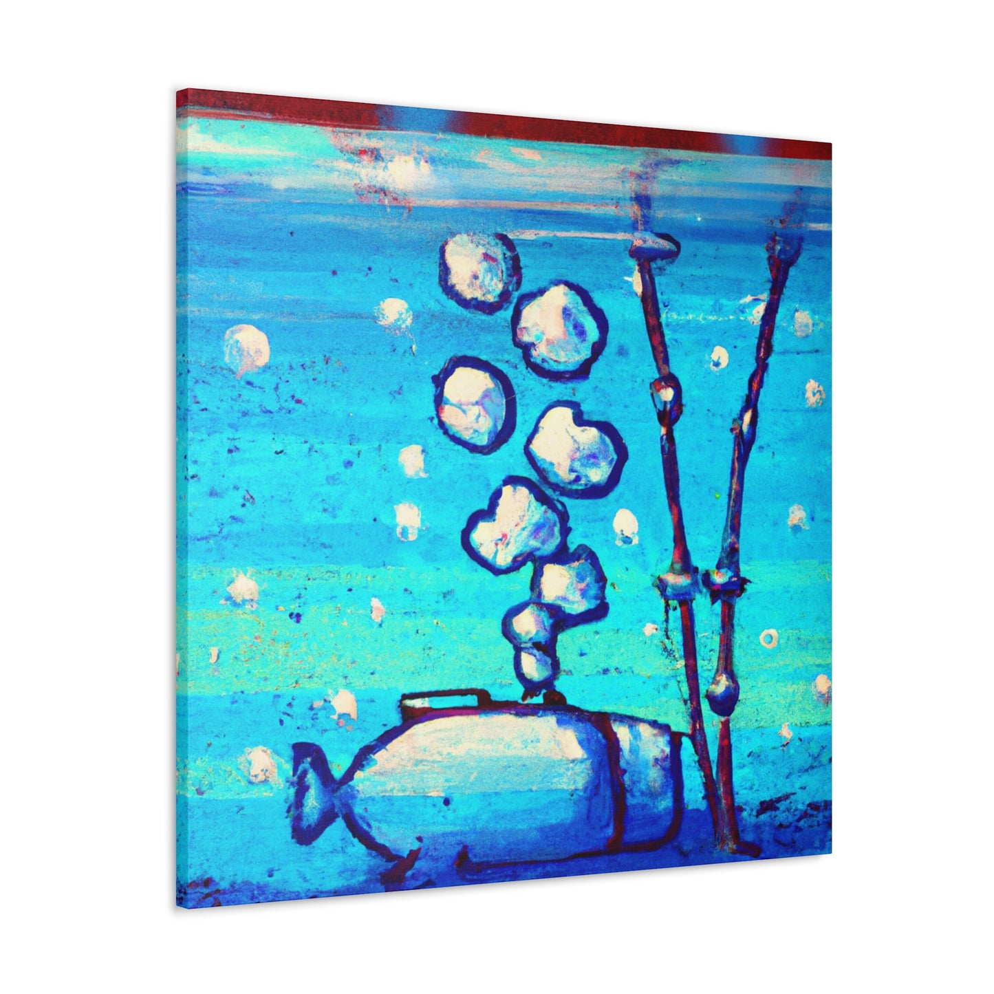 Reef in Ocean Blues - Canvas