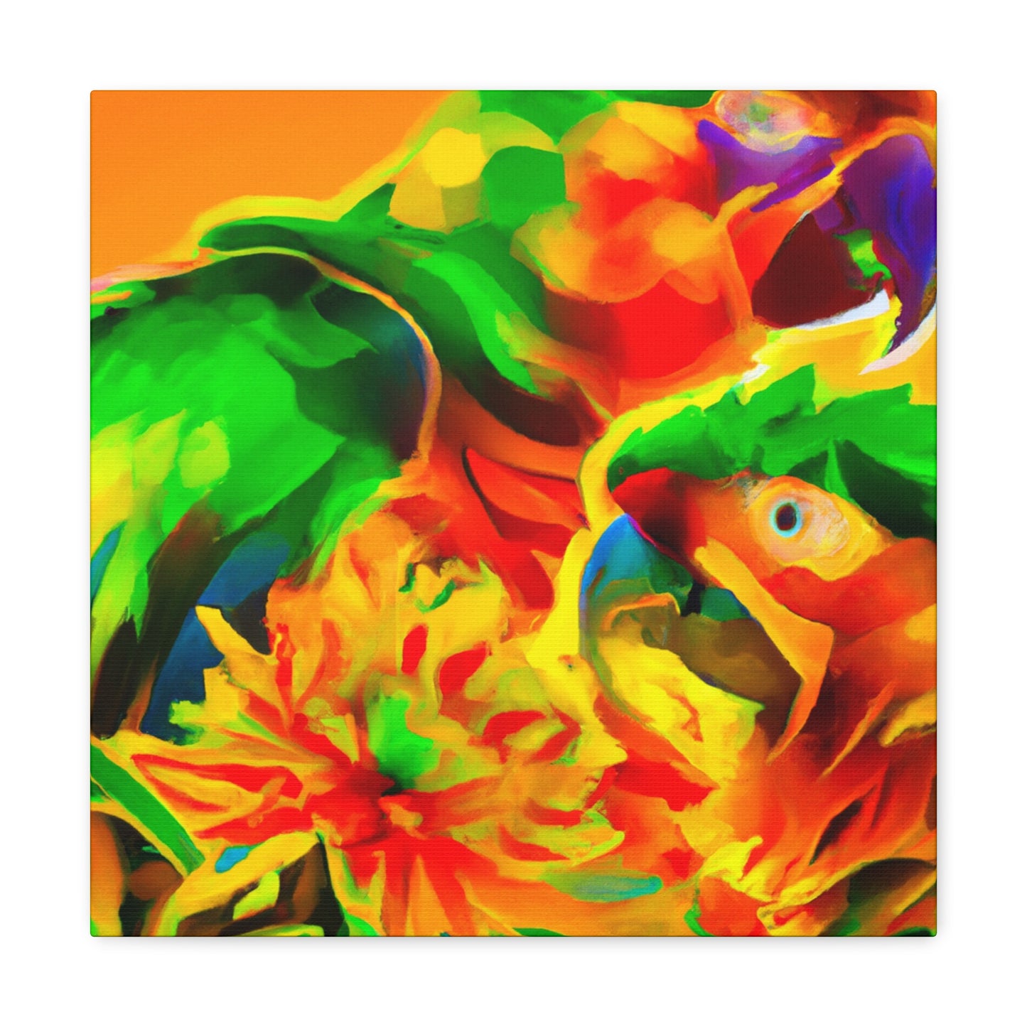 Rainbow of Macaws - Canvas