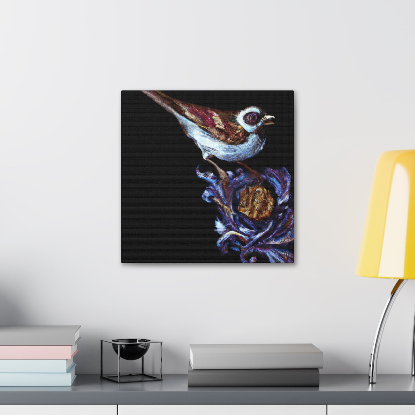 "Song Sparrow Delightful Singing" - Canvas