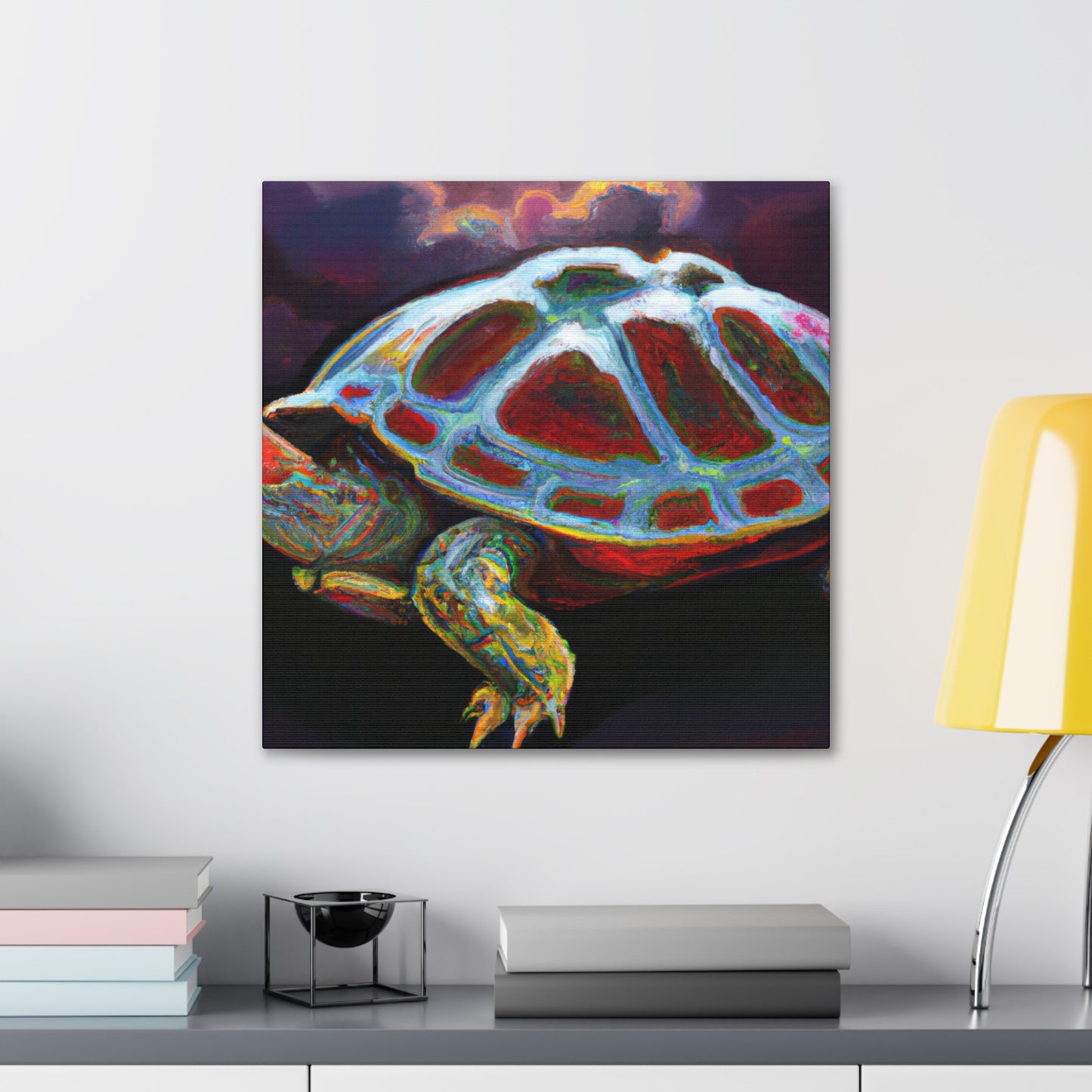 "Turtle on a Shell" - Canvas