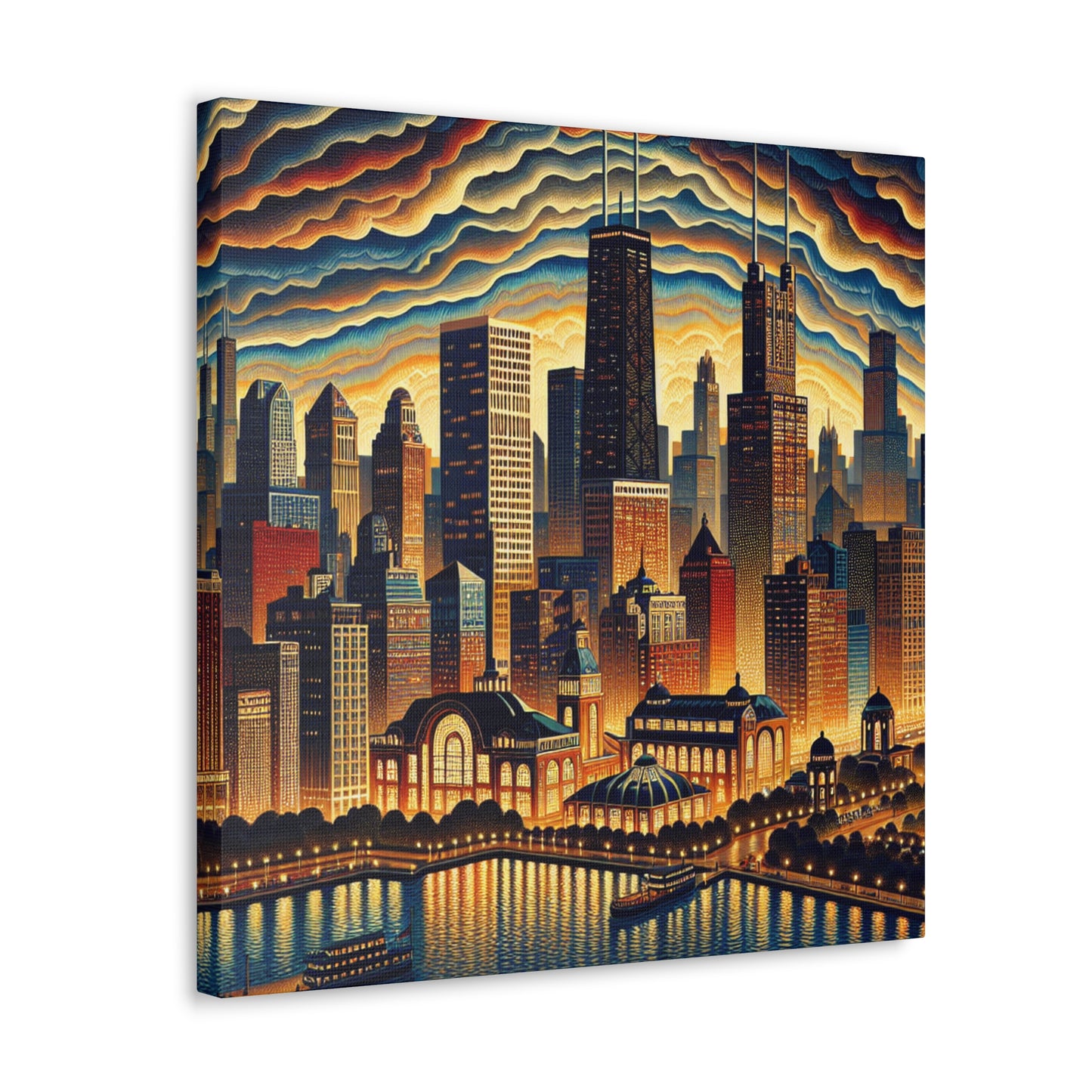 "Windy City Melodies" - Canvas