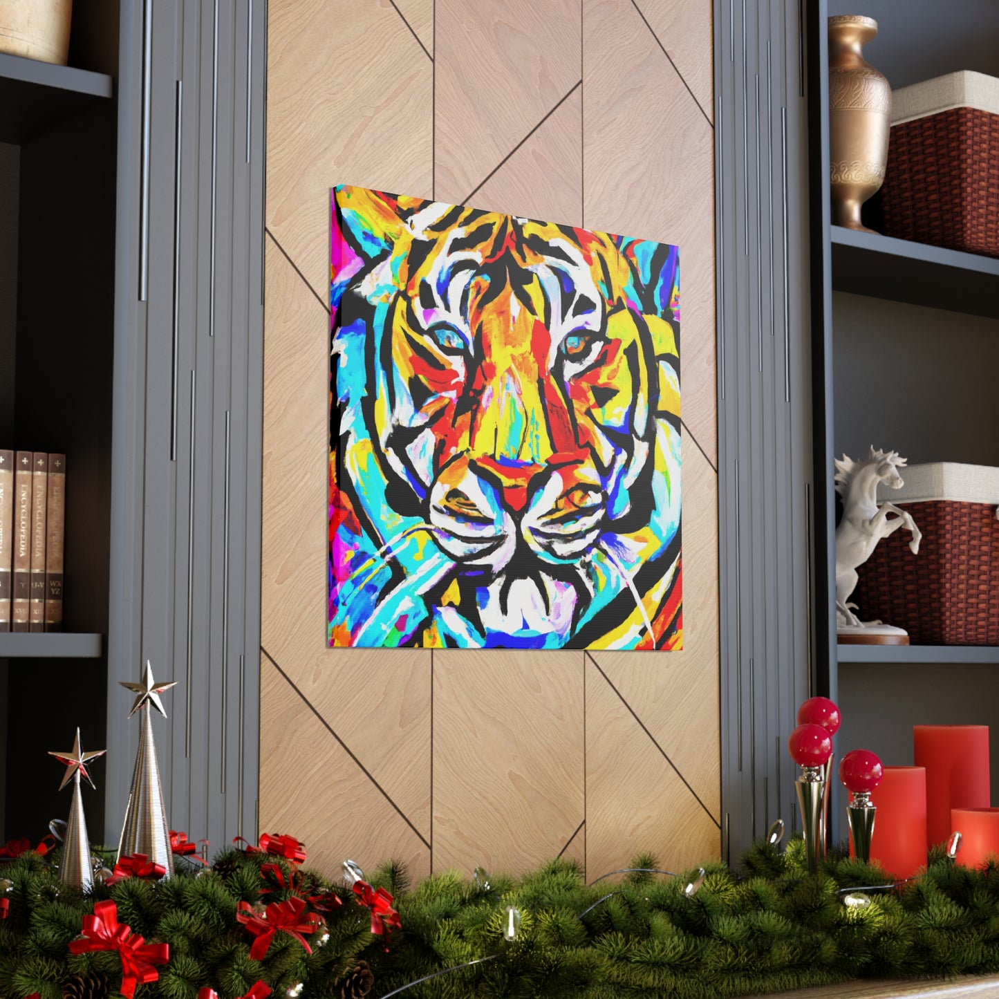 "Tiger in Art Deco" - Canvas