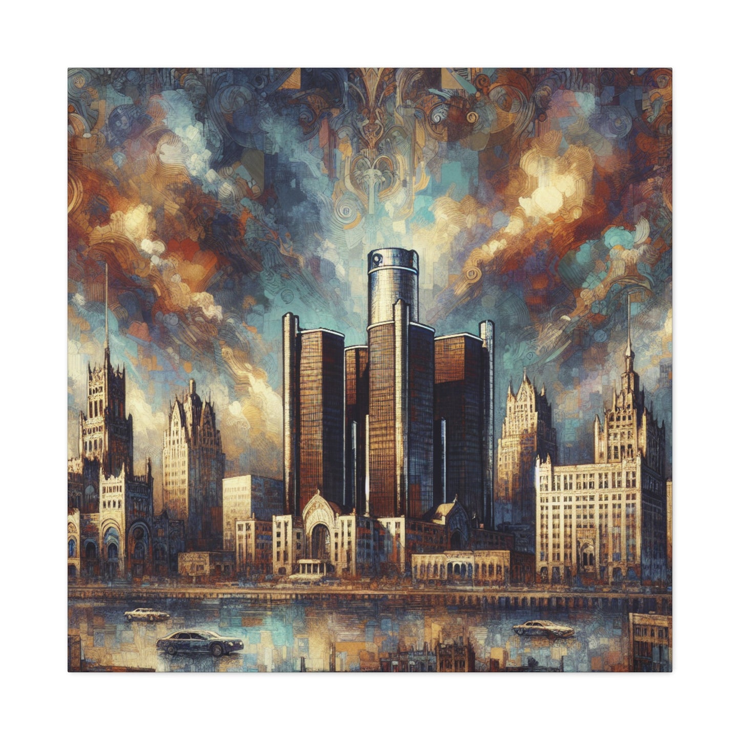 "City on Fire" - Canvas