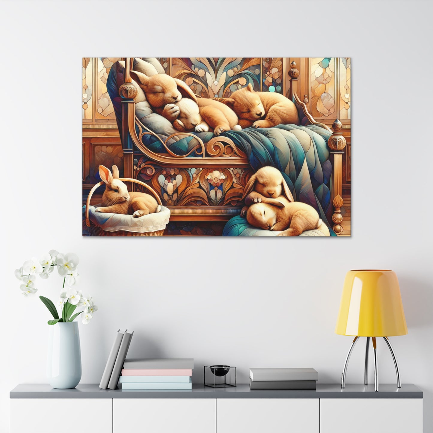 Dreaming Forest Creatures - Canvas