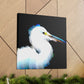 Snowy Egret Memory. - Canvas