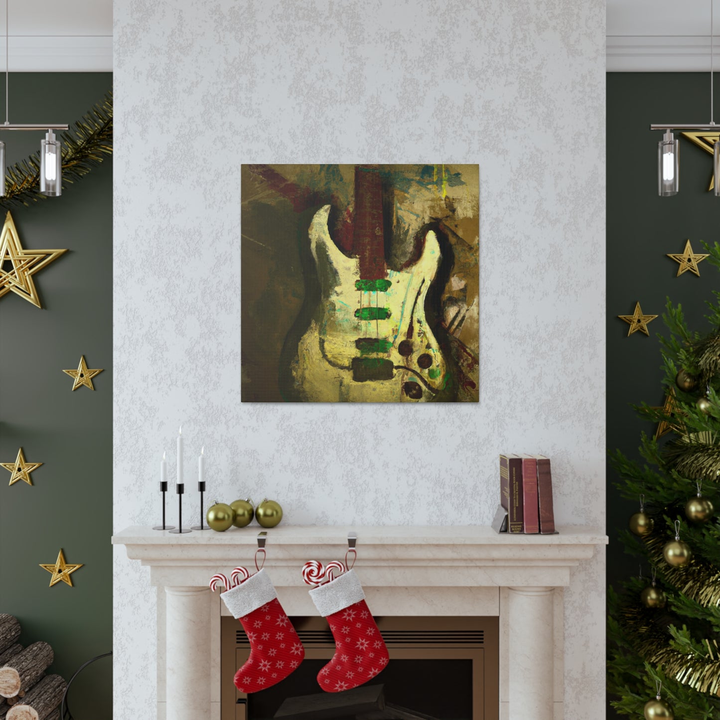 Electric Guitar Masterpiece - Canvas