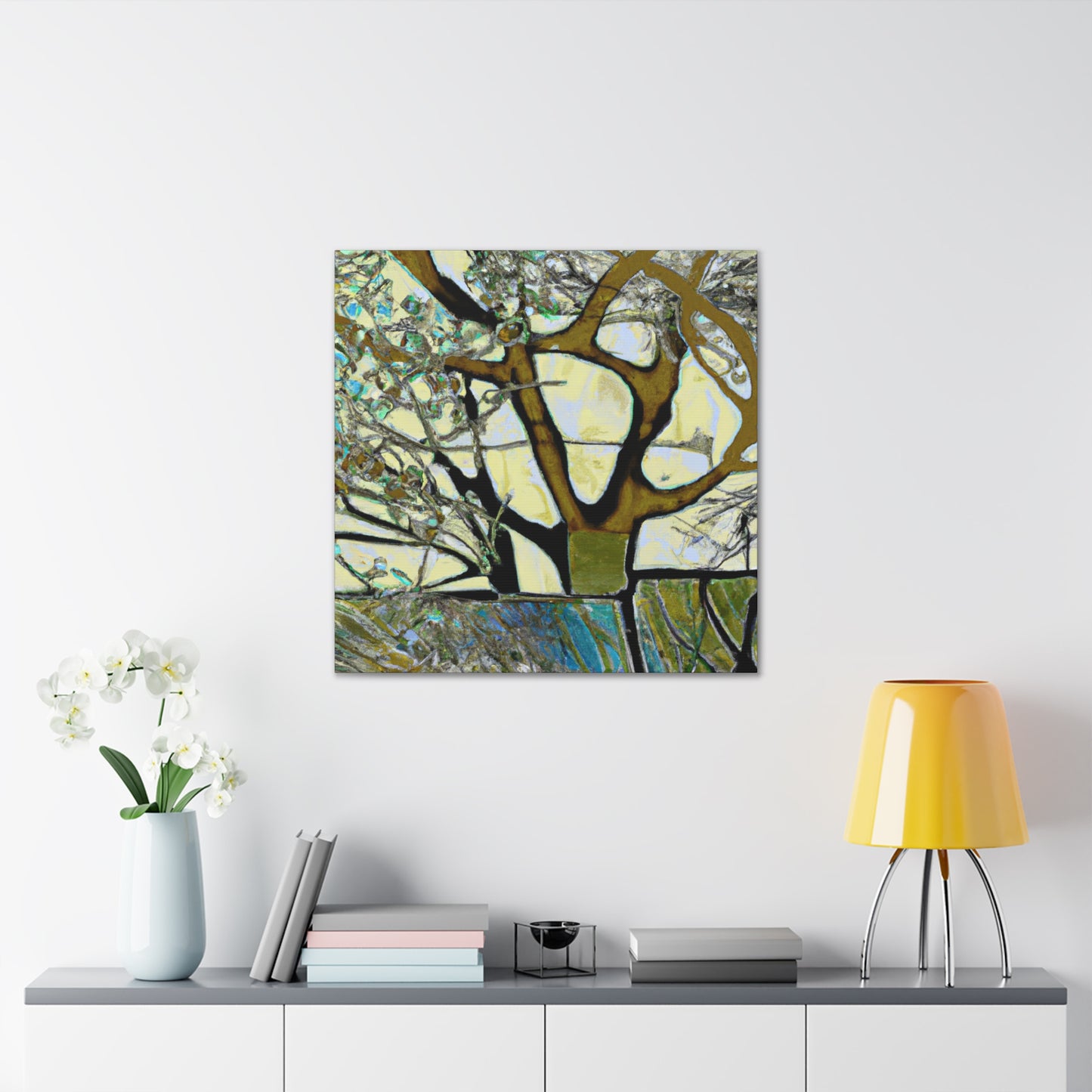 "Elm at Dusk Painting" - Canvas