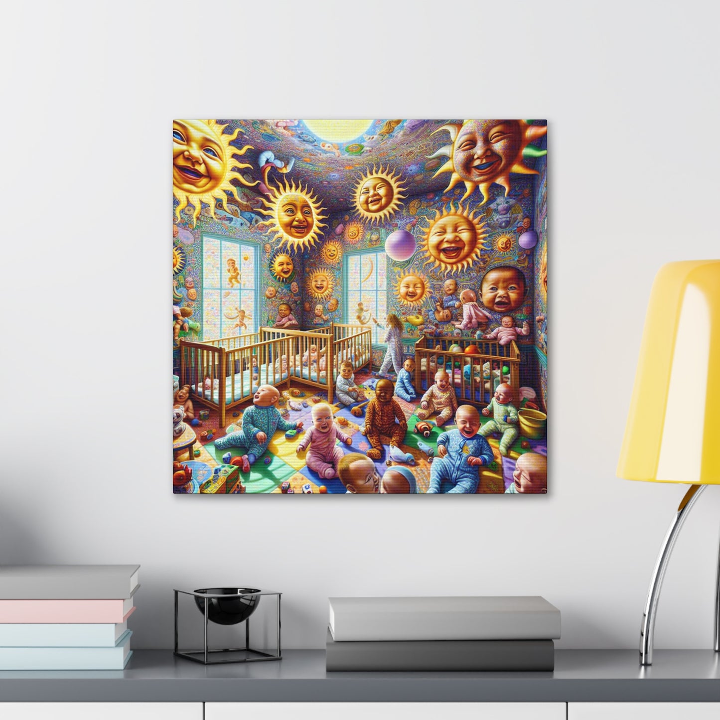 Radiant Celestial Smiles - Canvas