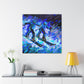 Skiing in Impressionism - Canvas