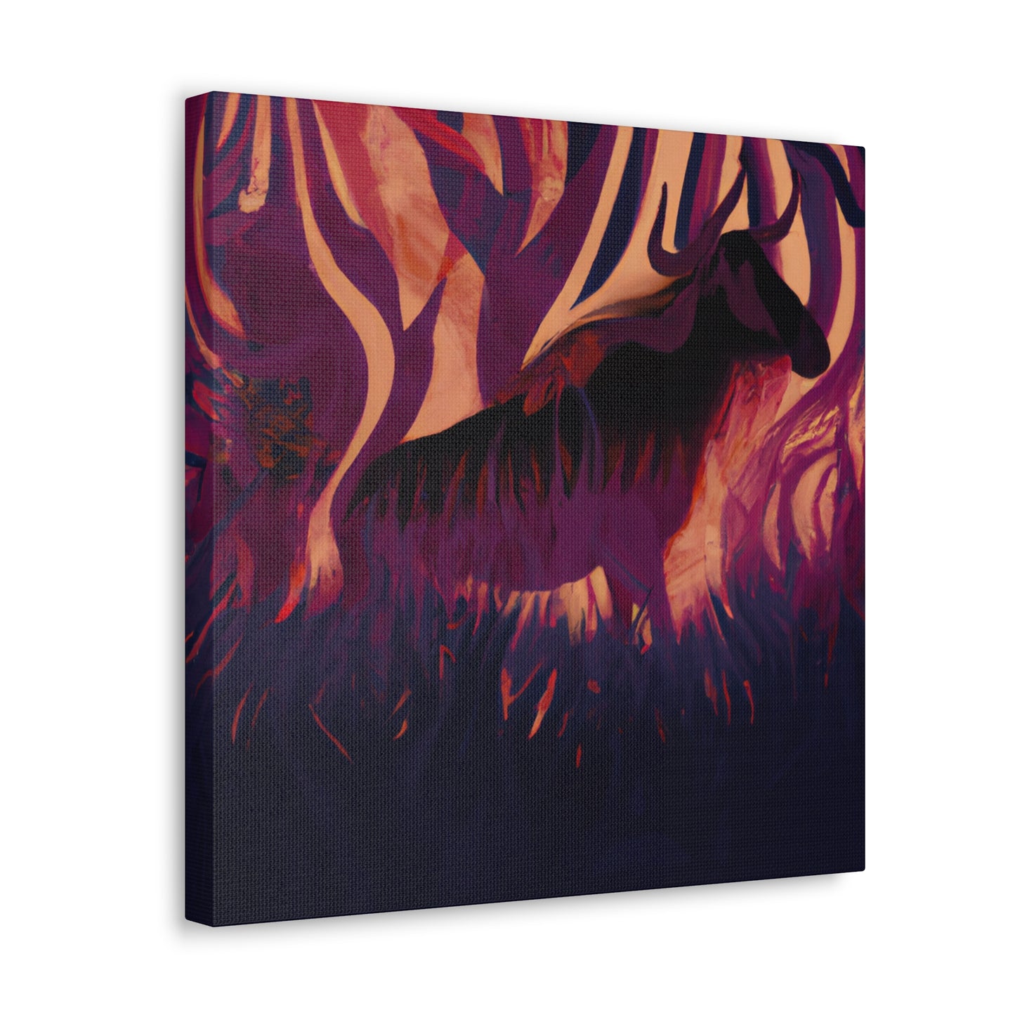 Wildebeest in Bloom - Canvas