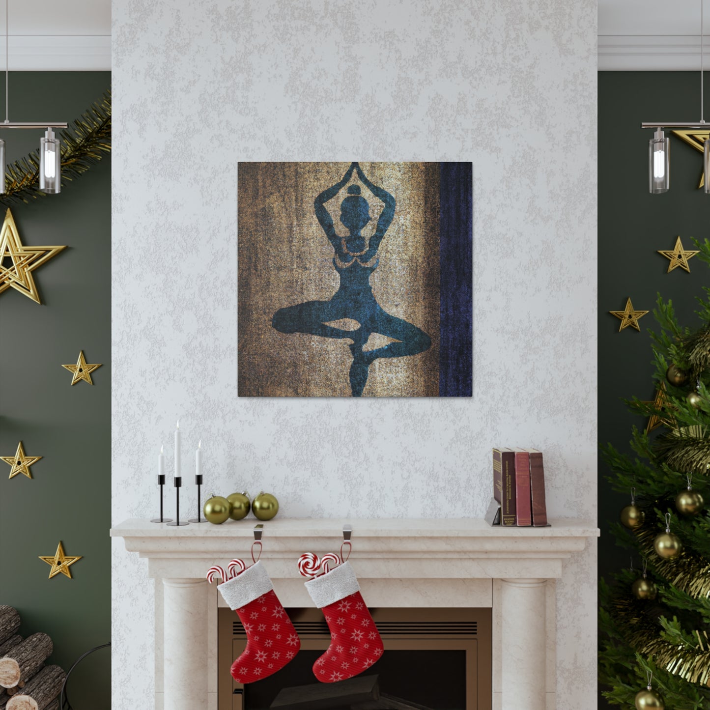 Yoga in Art Deco - Canvas