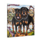 "Feral Rottweiler Vision" - Canvas