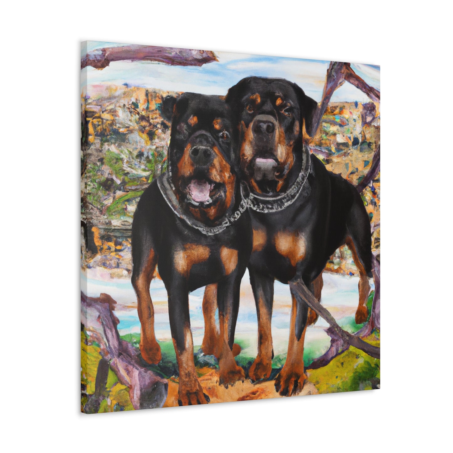 "Feral Rottweiler Vision" - Canvas