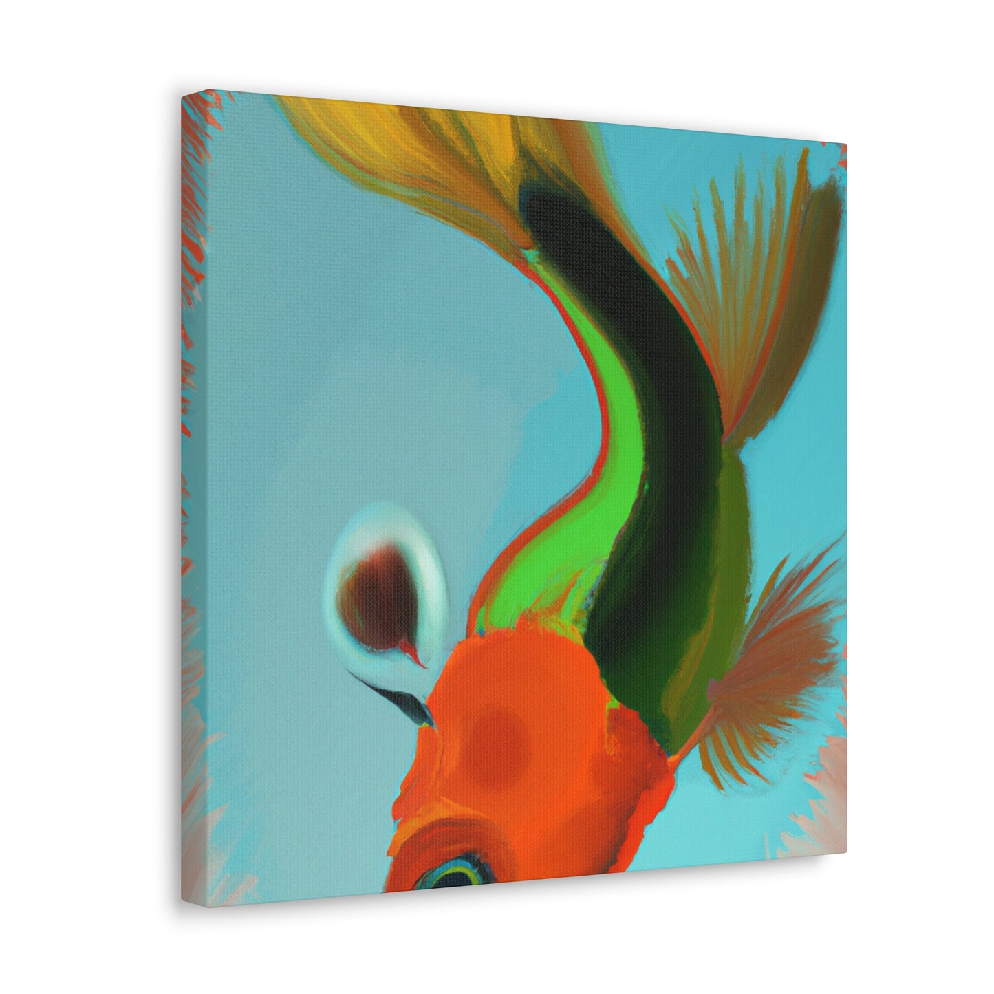 "Killifish in Twilight". - Canvas