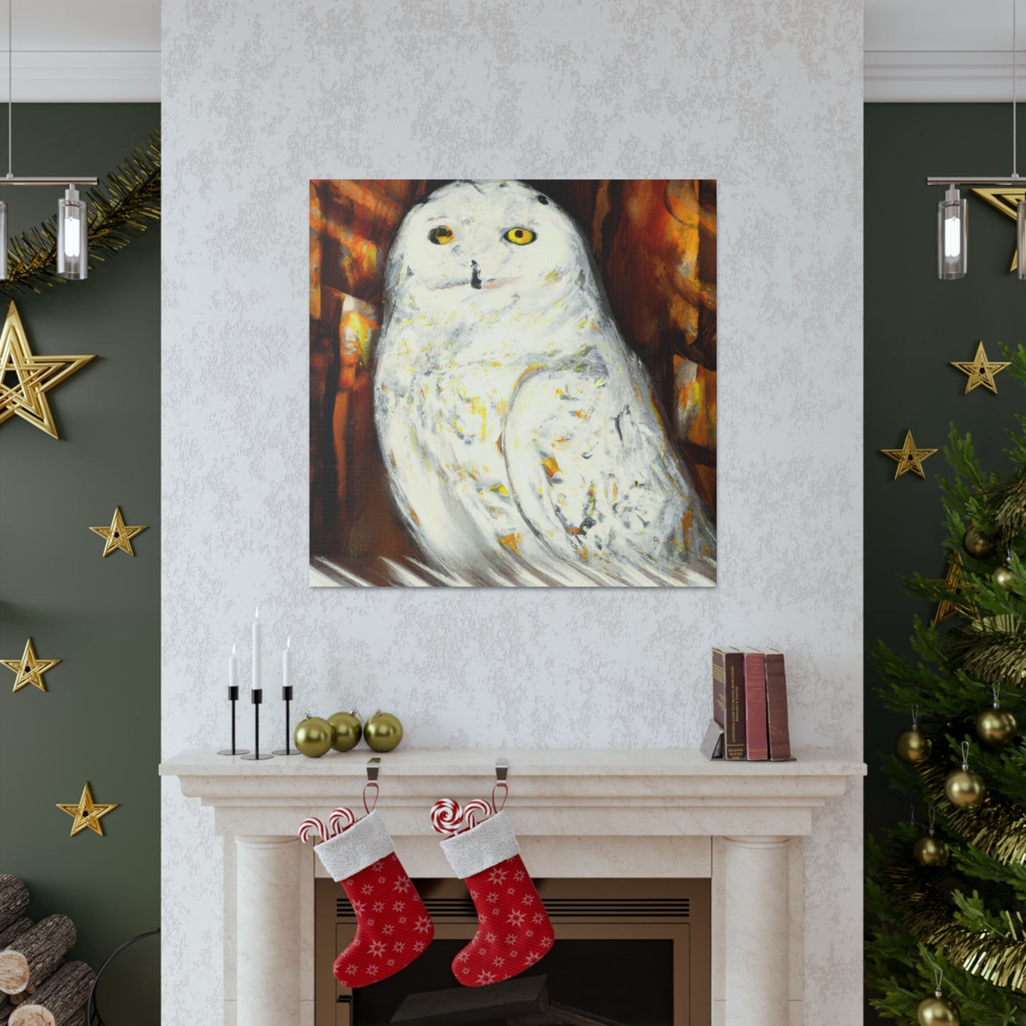 Snowy Owl Majestic Flight - Canvas