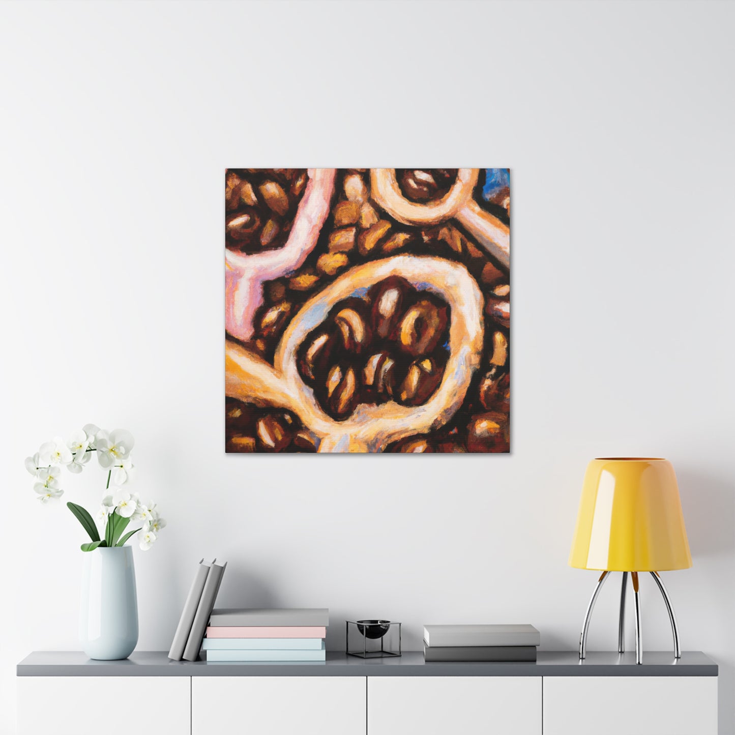 Coffee Beans Expressive - Canvas