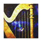 Harp Symphony in Blue - Canvas