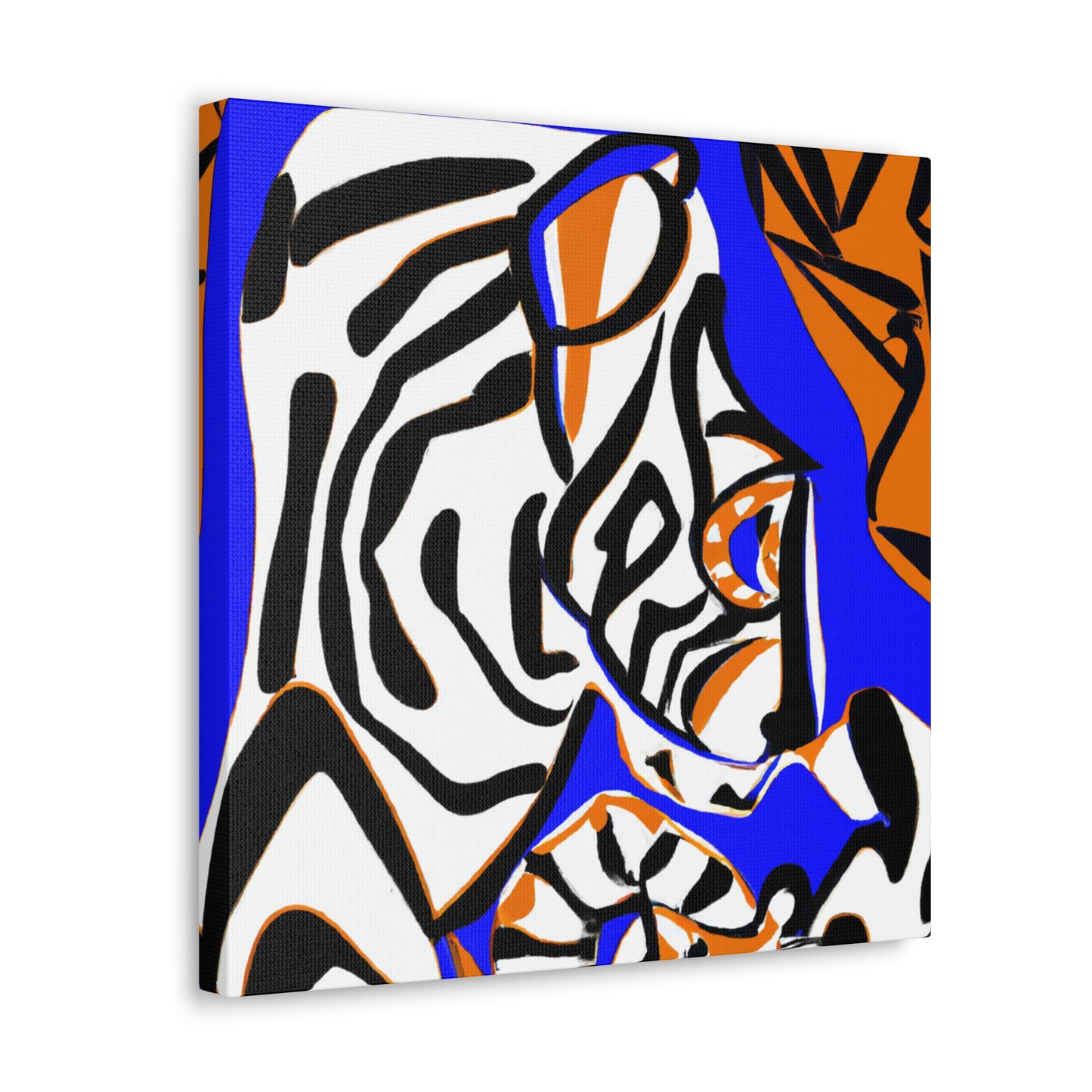 Tiger Roaring Triumphantly - Canvas