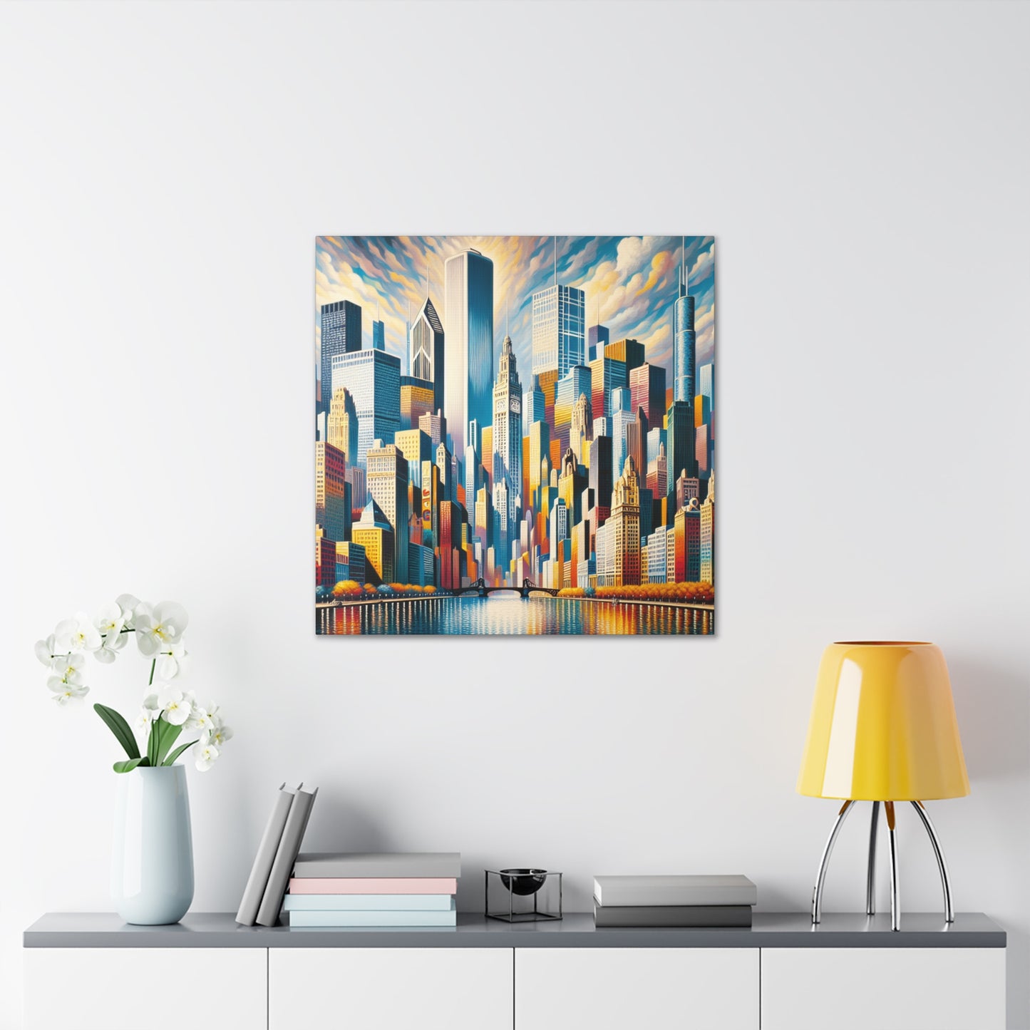 "Urban Vibrancy: Chicago Revived" - Canvas