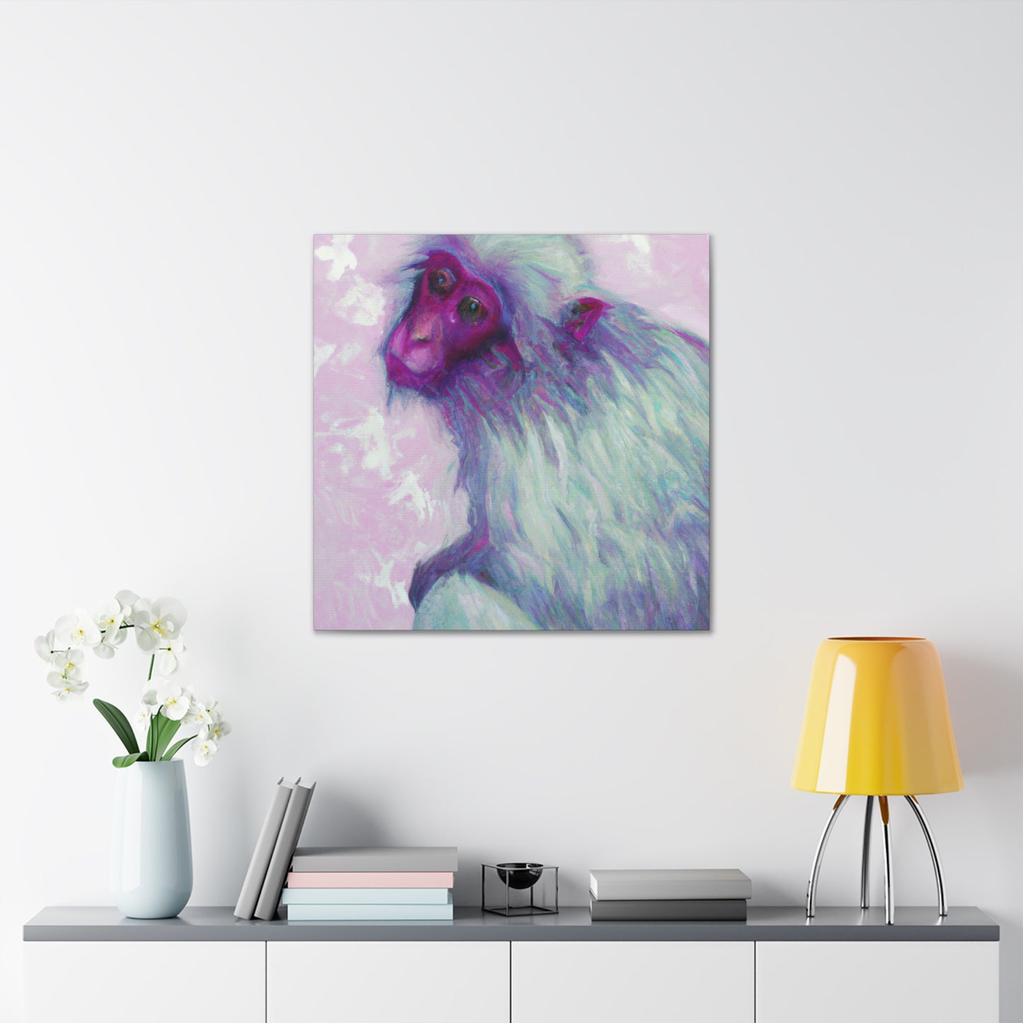 "A Japanese Macaque Dream" - Canvas