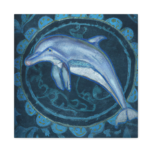 Dolphin's Countenance Serene - Canvas