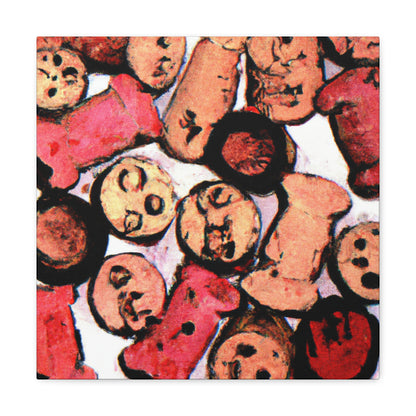 "Celebrating Wine Corks" - Canvas