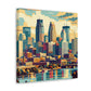 "Mosaic Minneapolis Splendor" - Canvas