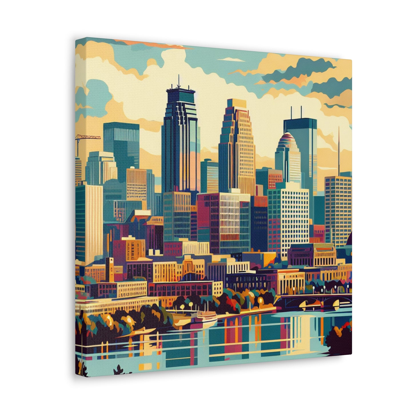 "Mosaic Minneapolis Splendor" - Canvas