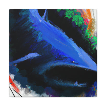 "Shark In Turbulence" - Canvas