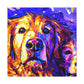 "Golden Retriever Dreamscape" - Canvas