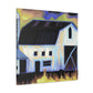 "Barn by Moonlight: 1940" - Canvas