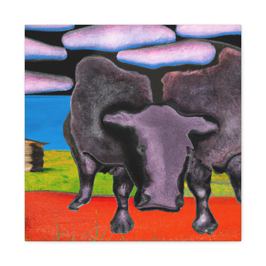 "Black Angus Dreamscape". - Canvas