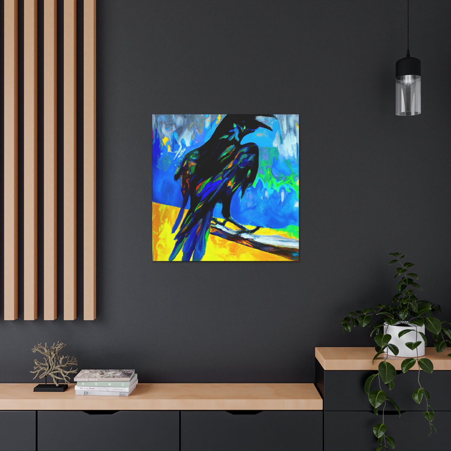 American Crows Take Flight - Canvas