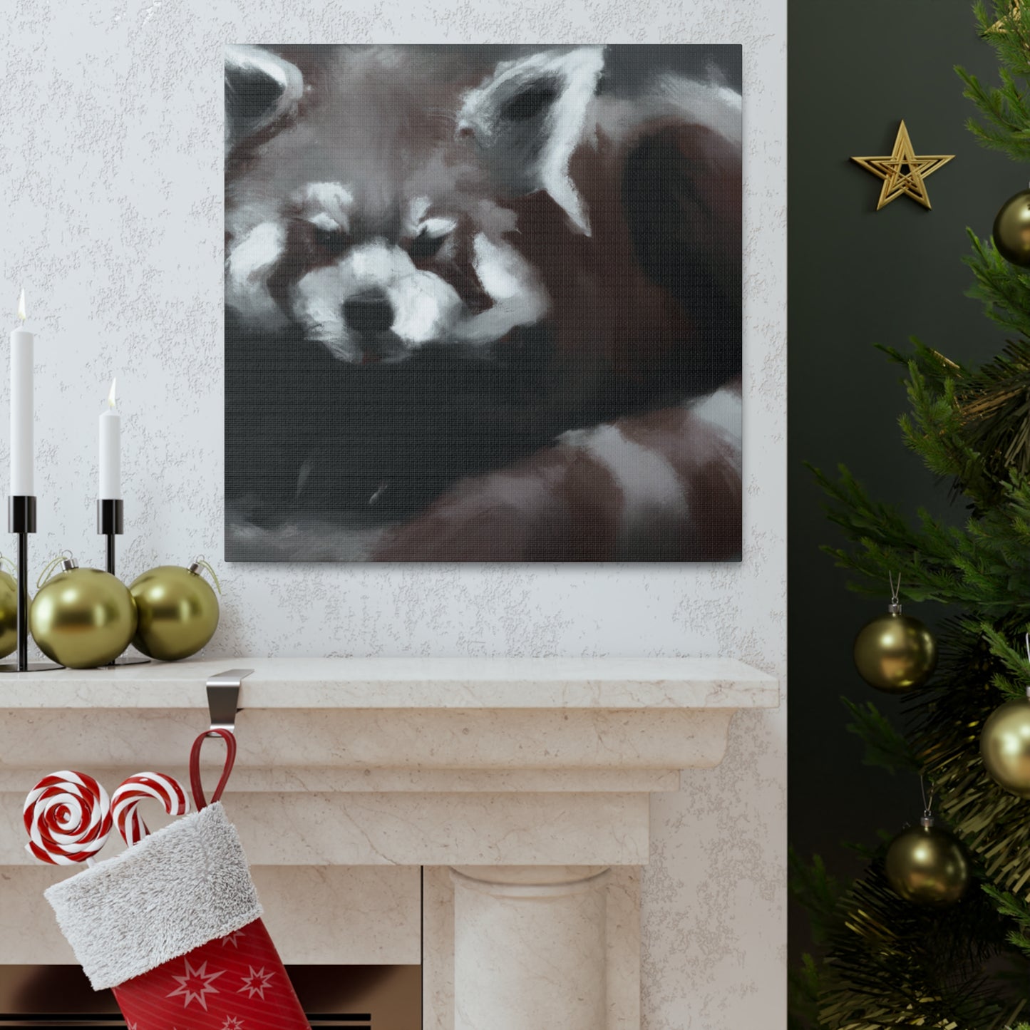 Red Panda Splendor - Canvas